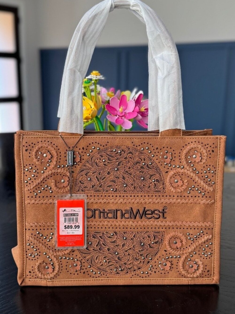 Montana West Concealed Carry Brown Tote NWT